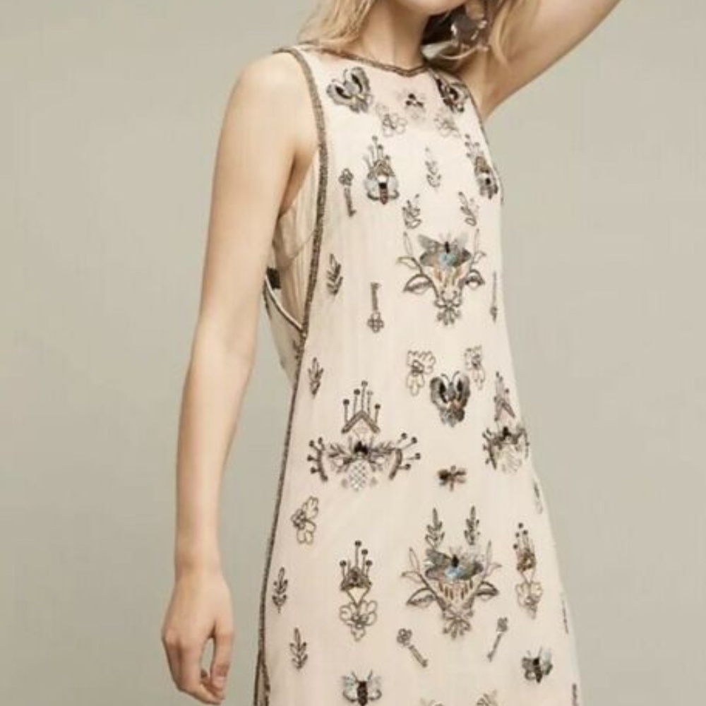 Anthropologie Jeweled Dress